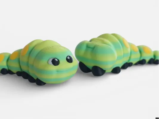 flexi caterpillar - 3D printed Other Art Models, in stock in India