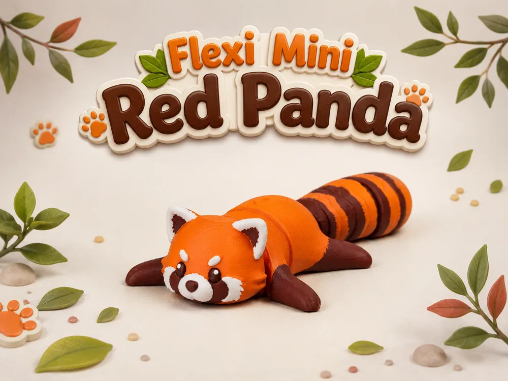 Flexi Mini Red Panda - 3D printed Other Toys & Games, in stock in India