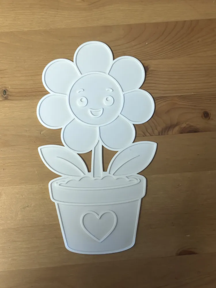 Flower Colouring Sheet, photo 2 of 2 - Flower Colouring Sheet Art