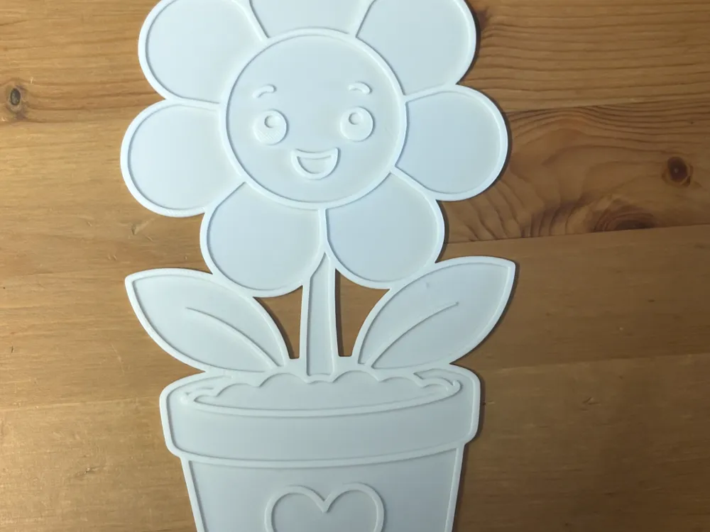 Flower Colouring Sheet - 3D printed Other Art Models, in stock in India