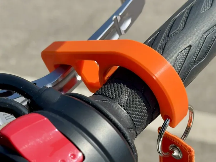 Front brake lever lock for motorcycles
