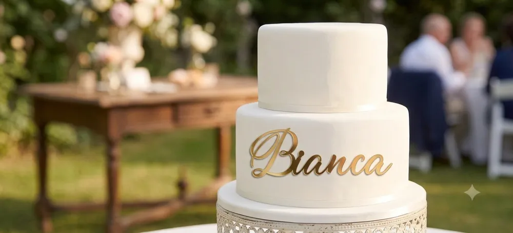 cake topper frontale nome Bianca, photo 2 of 2 - cake topper frontale nome Bianca Tools