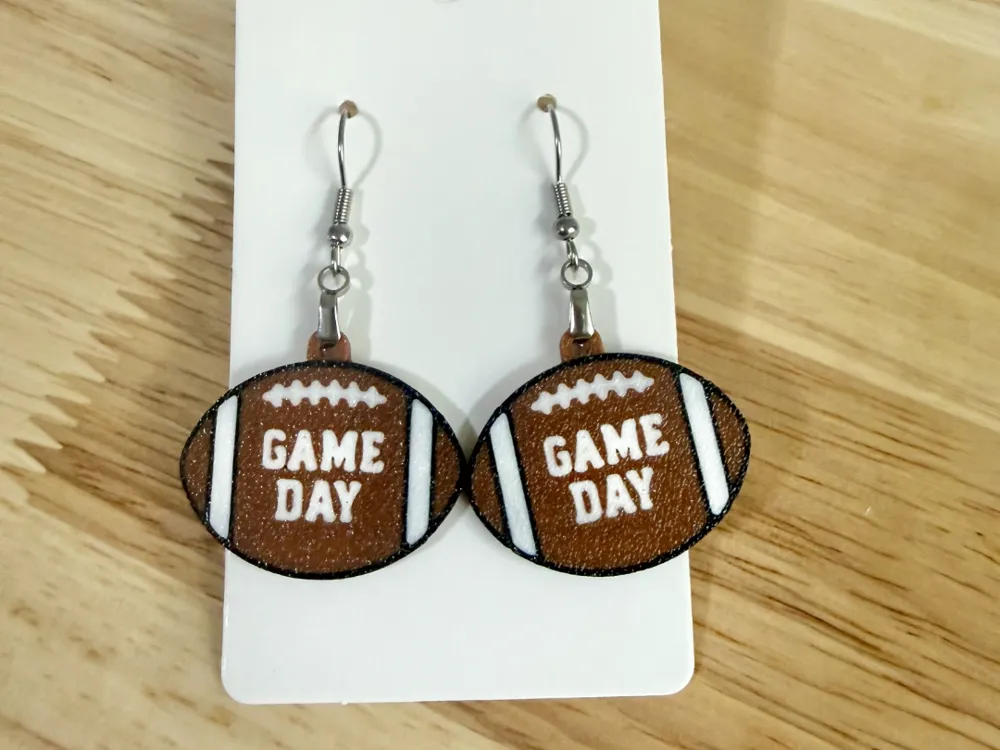 Gameday Football Earring