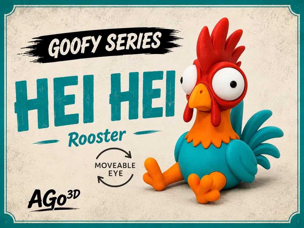 Goofy series, HEI HEI ROOSTER Movable Eyes