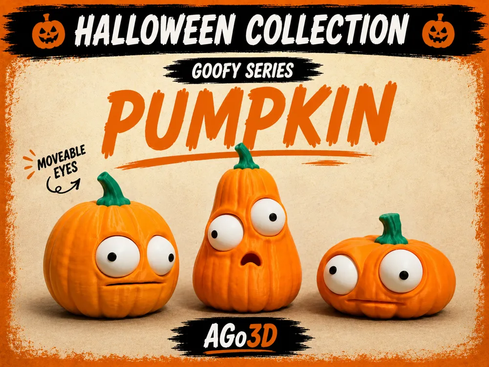 Goofy series, PUMPKIN Movable Eyes HALLOWEEN