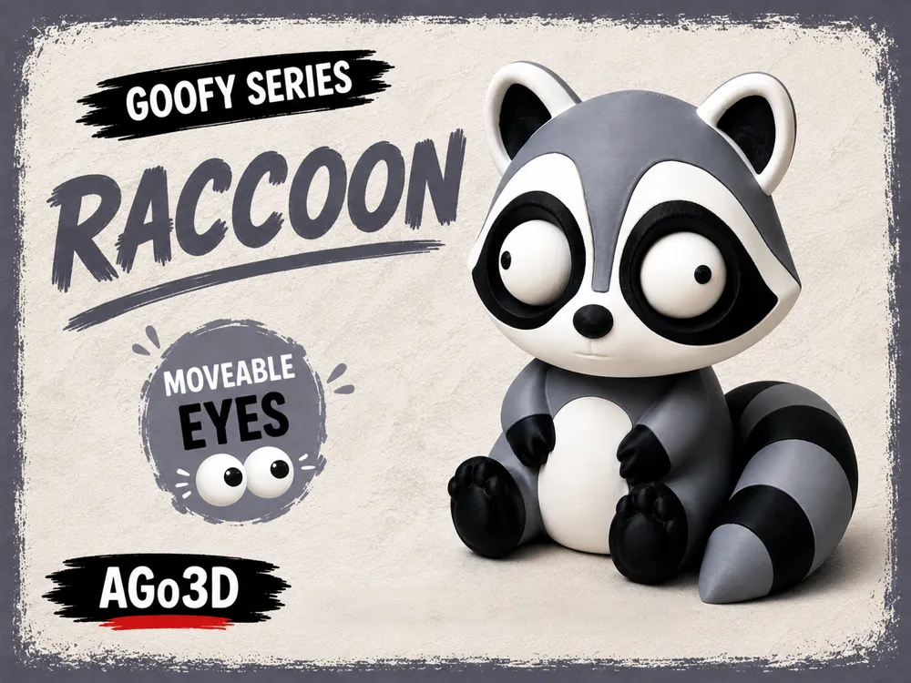 Goofy series, RACCOON Movable Eyes