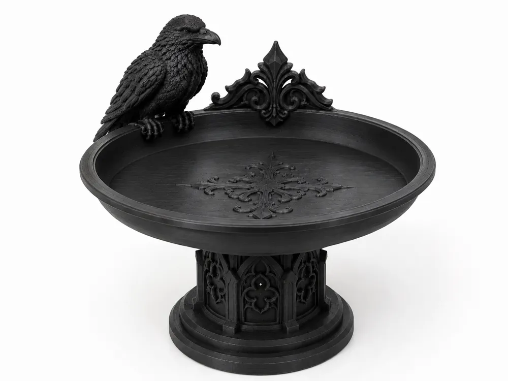 Gothic Raven Catch Tray, photo 2 of 2 - Gothic Raven Catch Tray Tools