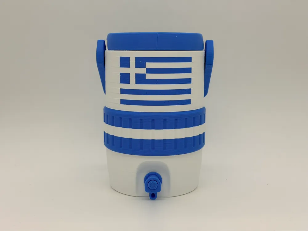 Greek Flag Standard 12 oz Koozie