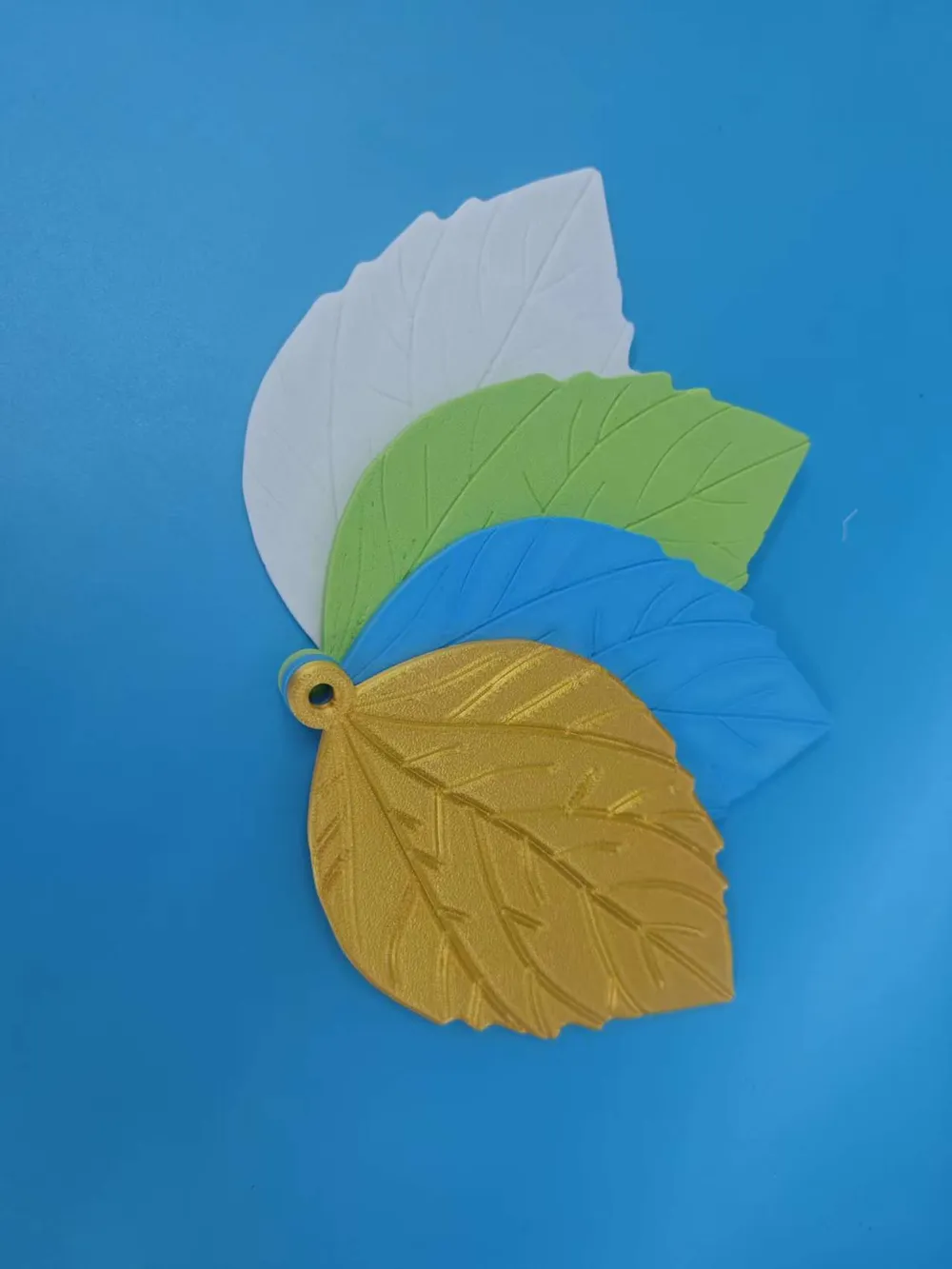 Green leaf card holder, photo 2 of 5 - Green leaf card holder Art