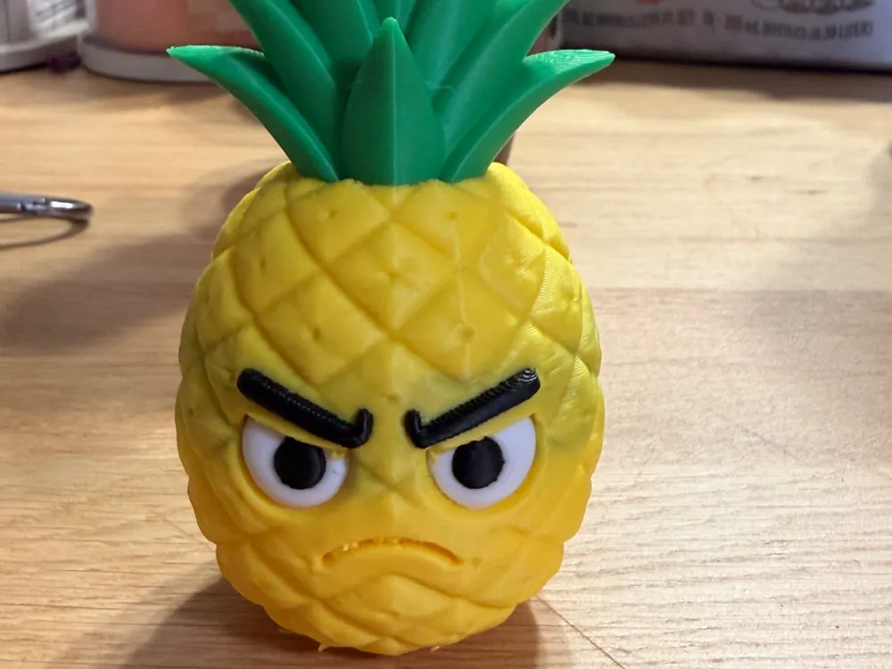 Grumpy Pinepple - 3D printed Sculptures, in stock in India