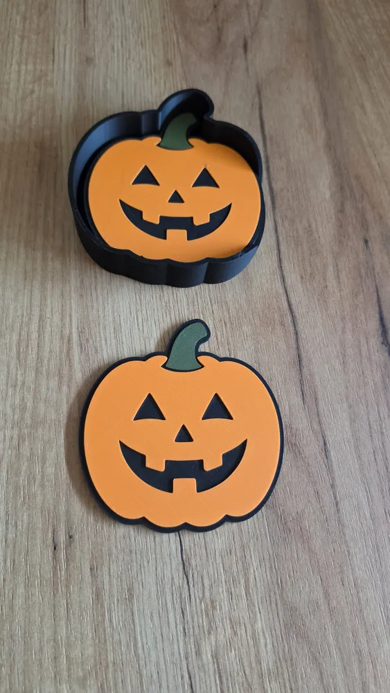 Halloween Kürbis Untersetzer Set, photo 3 of 4 - Halloween Kürbis Untersetzer Set Household