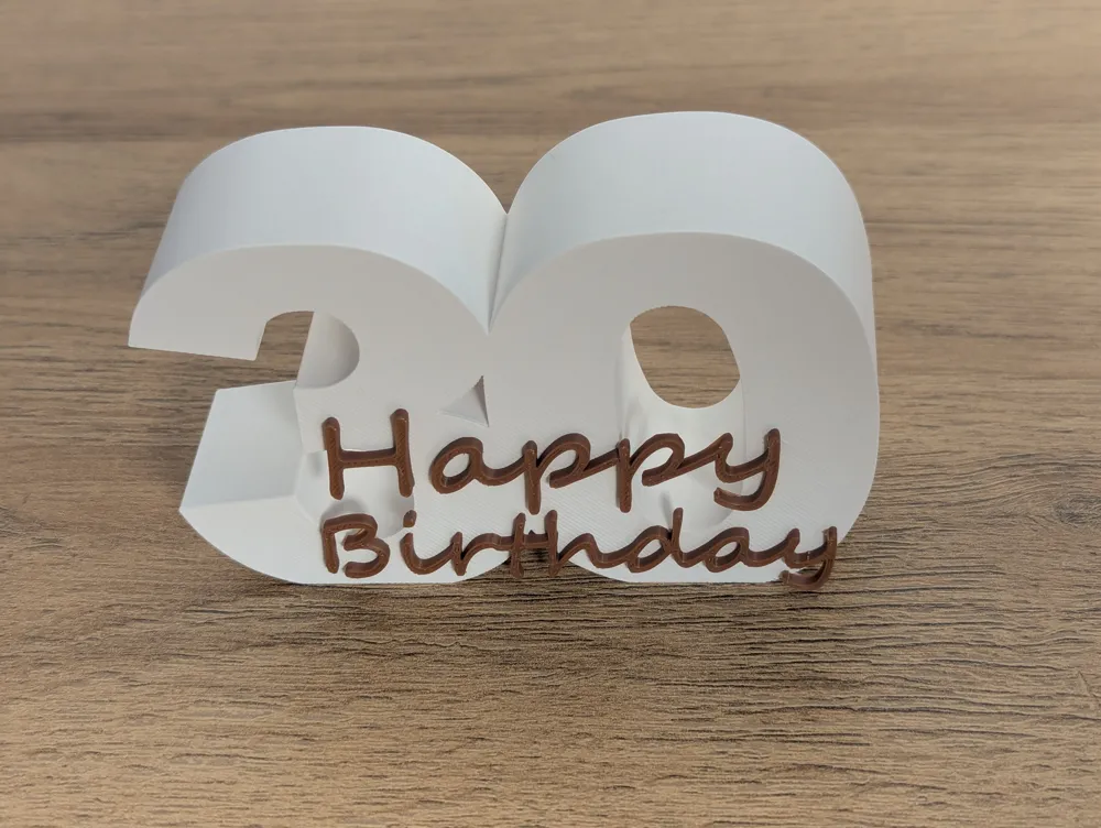 Happy Birthday Zahl 30, Geburtstagsdeko, photo 2 of 5 - Happy Birthday Zahl 30, Geburtstagsdeko Art