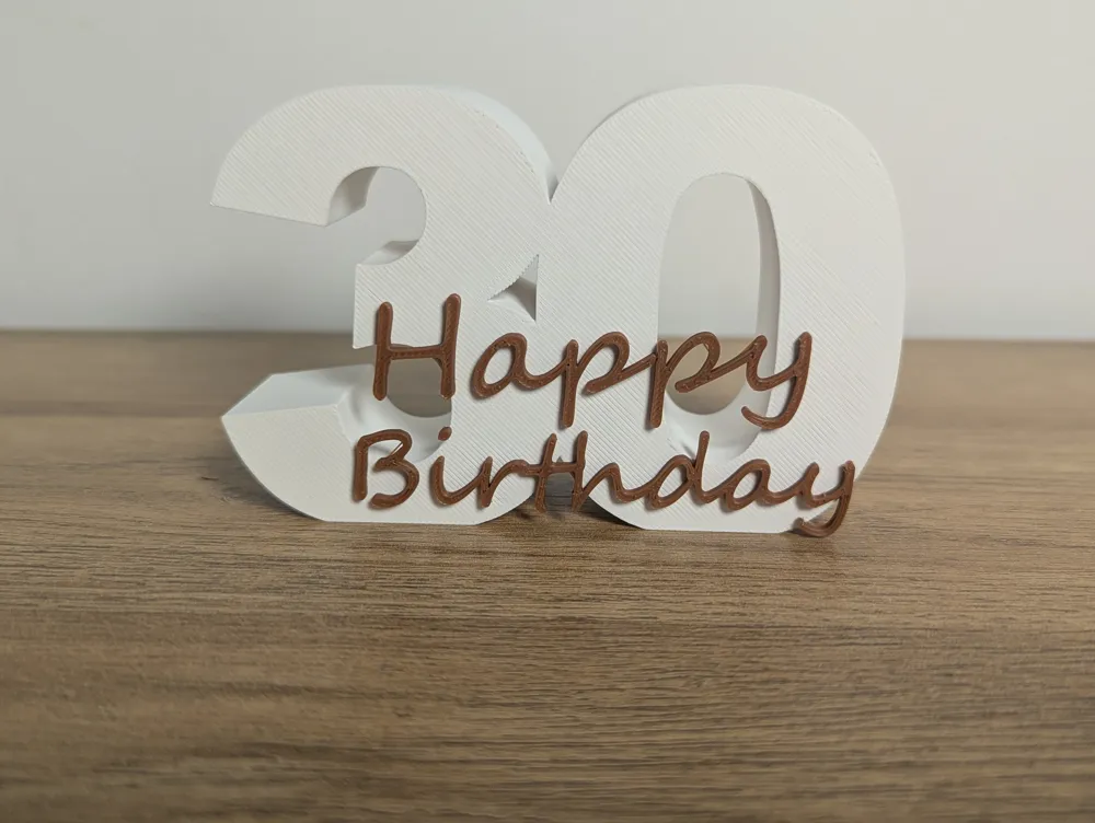 Happy Birthday Zahl 30, Geburtstagsdeko, photo 5 of 5 - Happy Birthday Zahl 30, Geburtstagsdeko Art