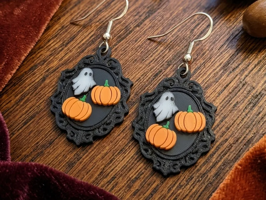 Haunted Mirror Halloween Earrings
