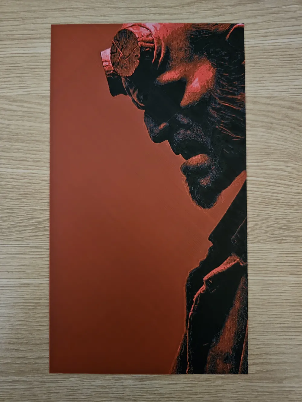 Hellboy Hueforge, photo 3 of 3 - Hellboy Hueforge Generative 3D Model