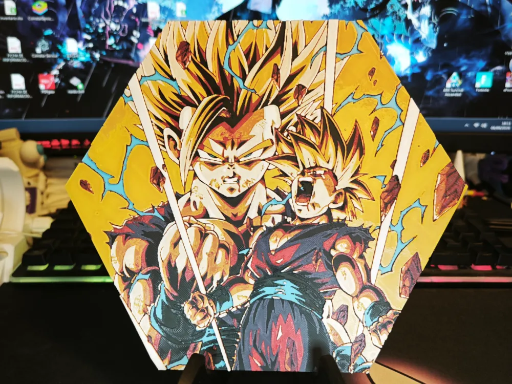 Hueforge Gohan Ssj2 (Dragon Ball Z) modo panal