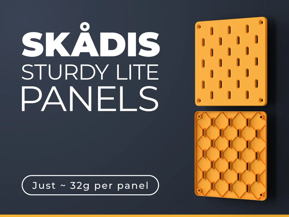 IKEA Skadis Light & Strong Panels - Just ~ 32g! - 3D printed Organizers, in stock in India