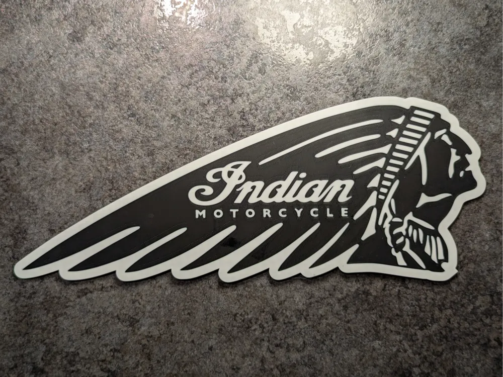 Indian Motorcycle Headdress Sign