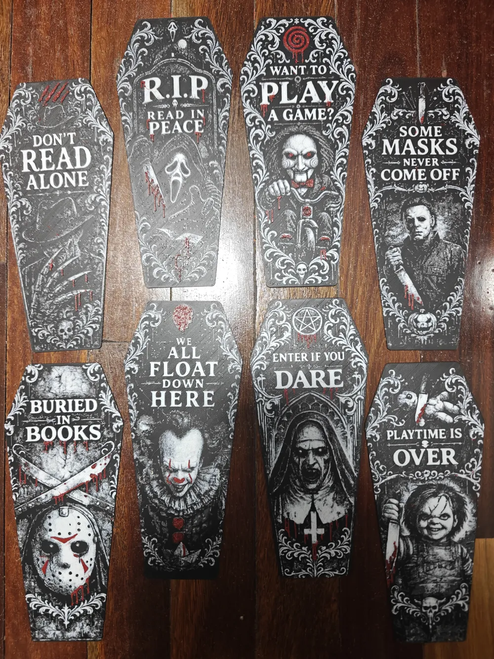 Jason & The Nun Horror Bookmark Collection, photo 3 of 4 - Jason & The Nun Horror Bookmark Collection Generative Art