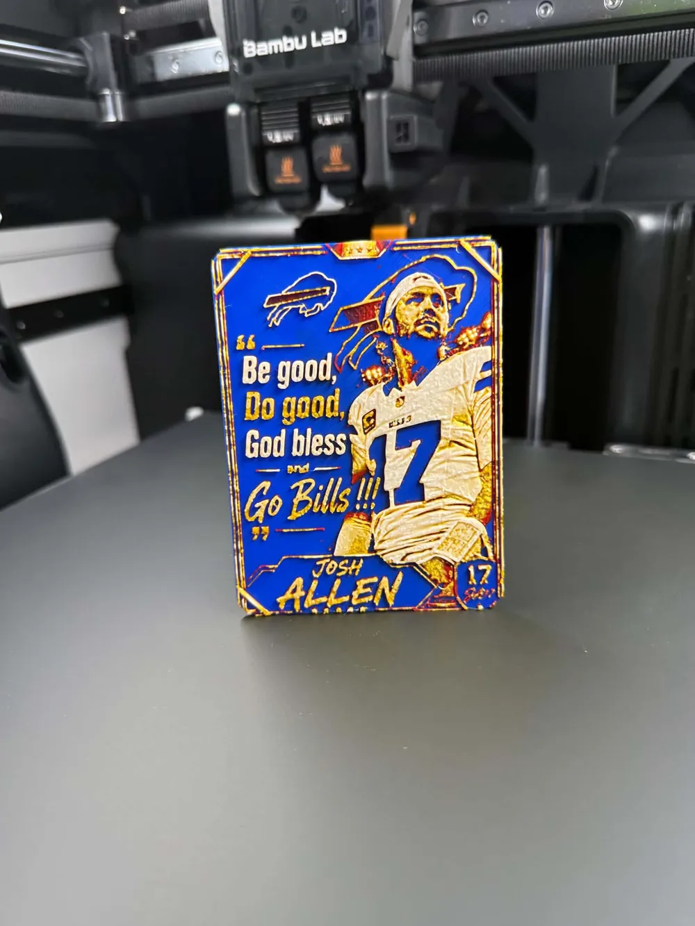 Josh Allen Go Bills Quote Player Card, photo 5 of 5 - Josh Allen Go Bills Quote Player Card Toys & Games