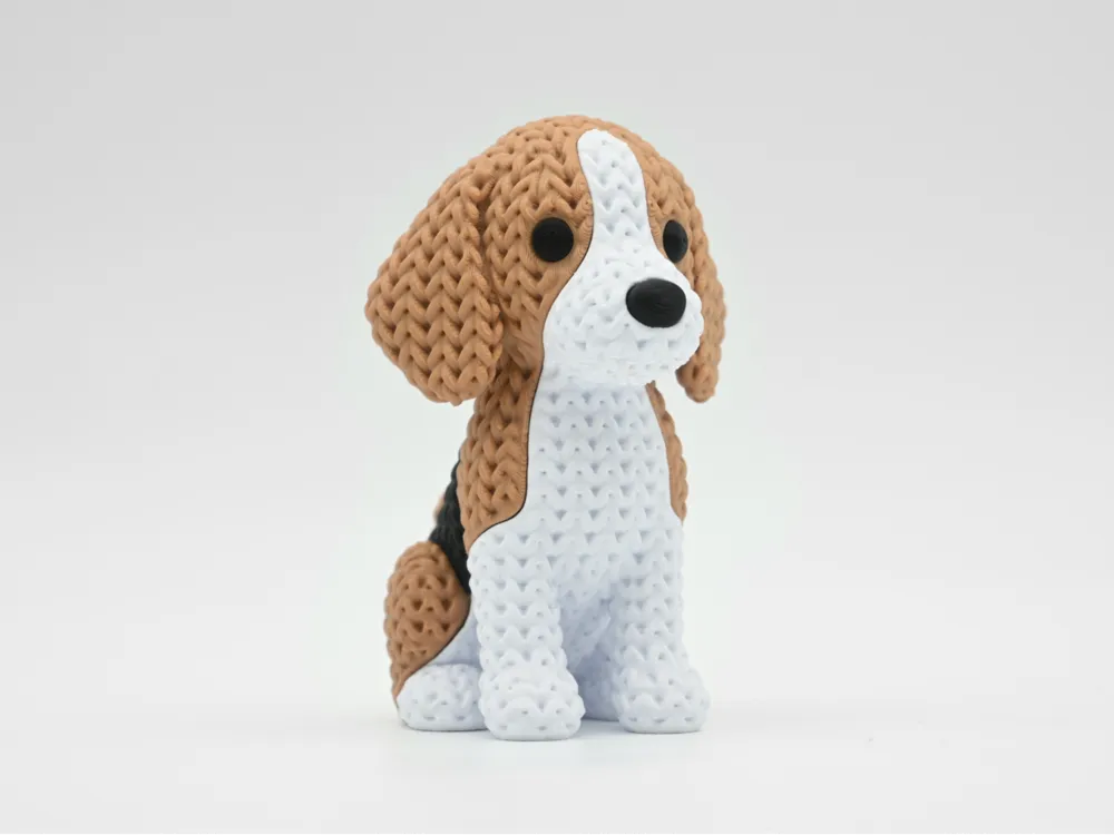Knitted Beagle Dog