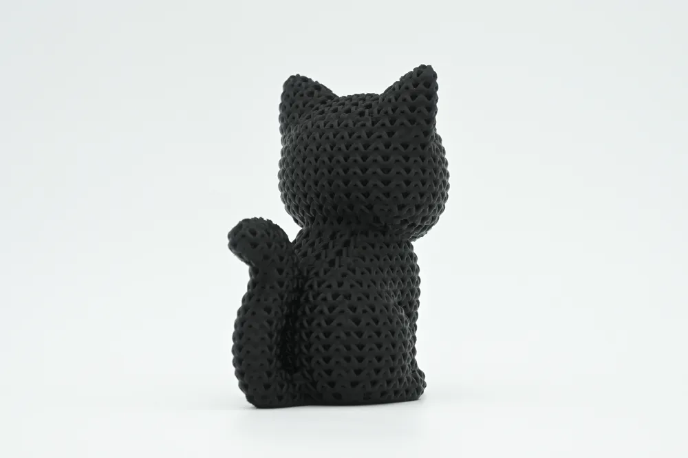 Knitted Black Cat - Halloween, photo 3 of 4 - Knitted Black Cat - Halloween Miniatures