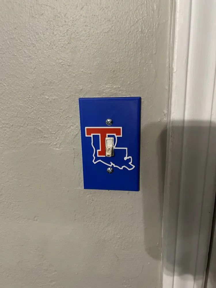 LA Tech Light Switch Plate, photo 2 of 5 - LA Tech Light Switch Plate Household