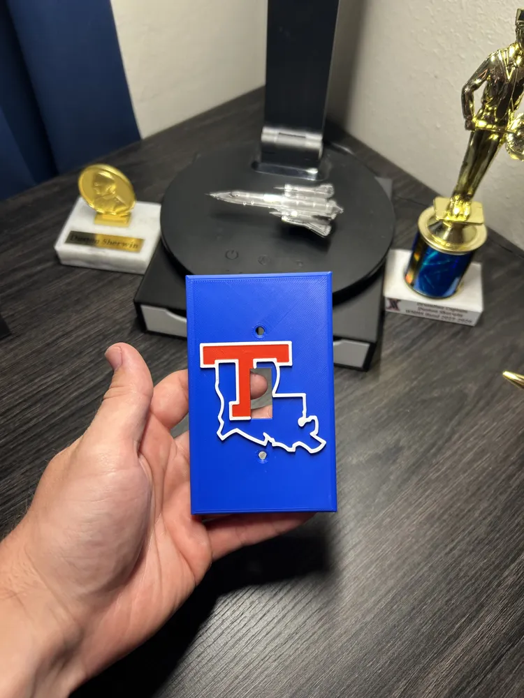 LA Tech Light Switch Plate, photo 3 of 5 - LA Tech Light Switch Plate Household