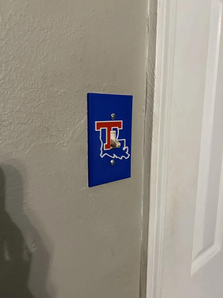 LA Tech Light Switch Plate, photo 5 of 5 - LA Tech Light Switch Plate Household