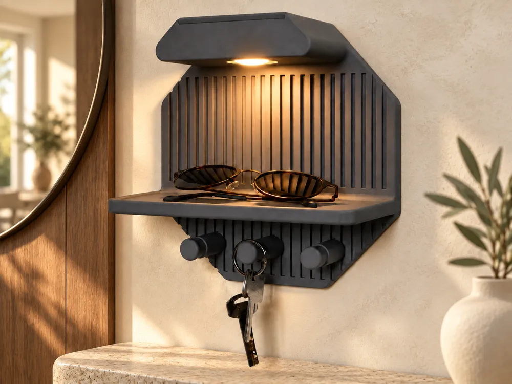 LED Entryway Organizer, Key Holder & Shelf - 3D printed Other House Models, in stock in India