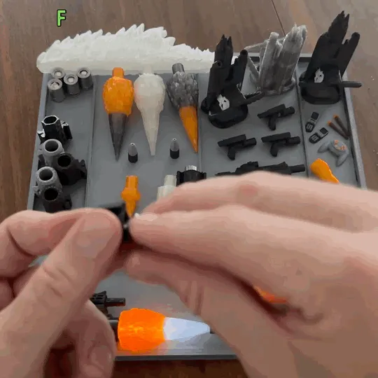 LED Modular Weapons Pack, 1:12 Scale, photo 3 of 5 - LED Modular Weapons Pack, 1:12 Scale Toys & Games