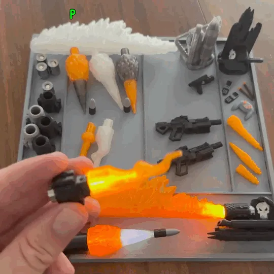 LED Modular Weapons Pack, 1:12 Scale, photo 4 of 5 - LED Modular Weapons Pack, 1:12 Scale Toys & Games