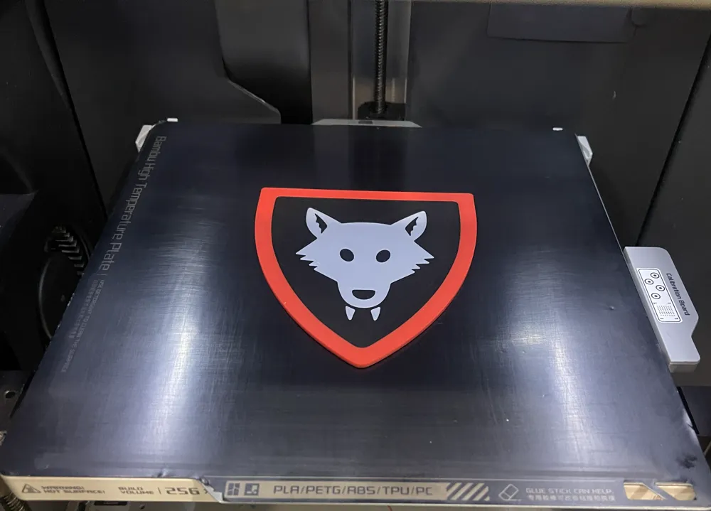 Legos Wolfpack Shield Coaster / Logo Sign, photo 3 of 4 - Legos Wolfpack Shield Coaster / Logo Sign Art