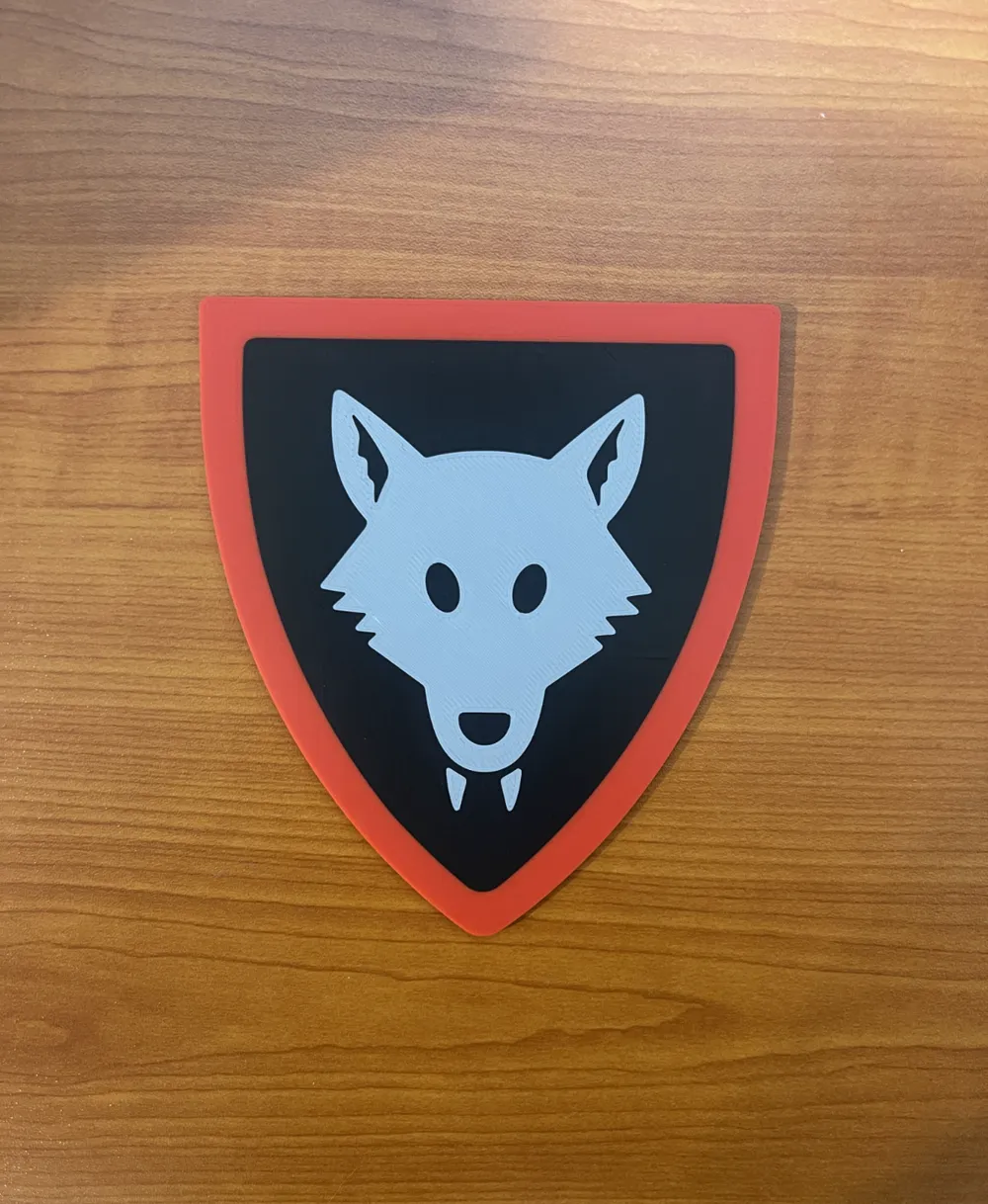 Legos Wolfpack Shield Coaster / Logo Sign, photo 4 of 4 - Legos Wolfpack Shield Coaster / Logo Sign Art