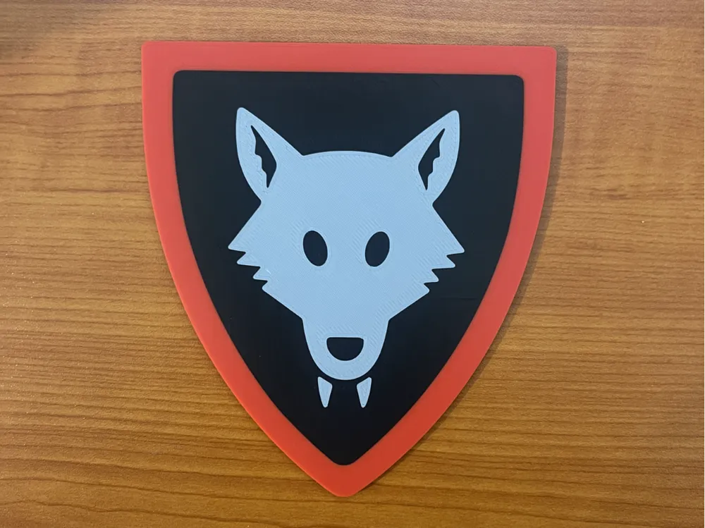 Legos Wolfpack Shield Coaster / Logo Sign