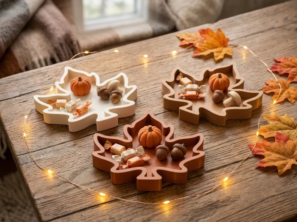 Maple Leaf Tray, 3 Sizes | Autumn Fall Decor, photo 4 of 4 - Maple Leaf Tray, 3 Sizes | Autumn Fall Decor Household