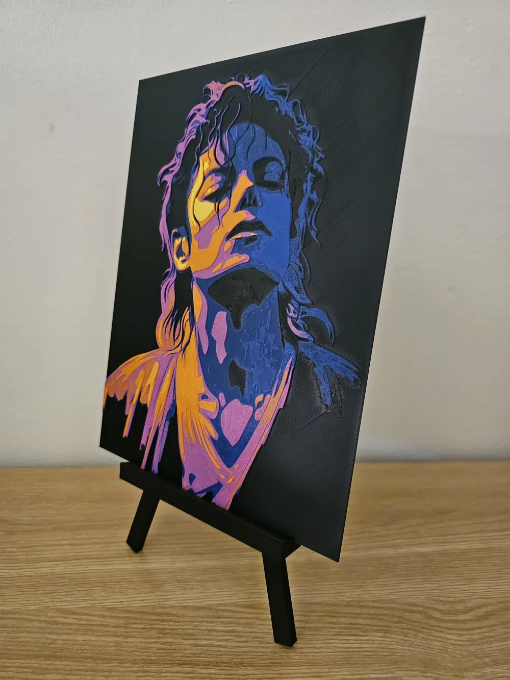 Michael Jackson Hueforge, photo 2 of 3 - Michael Jackson Hueforge Generative 3D Model