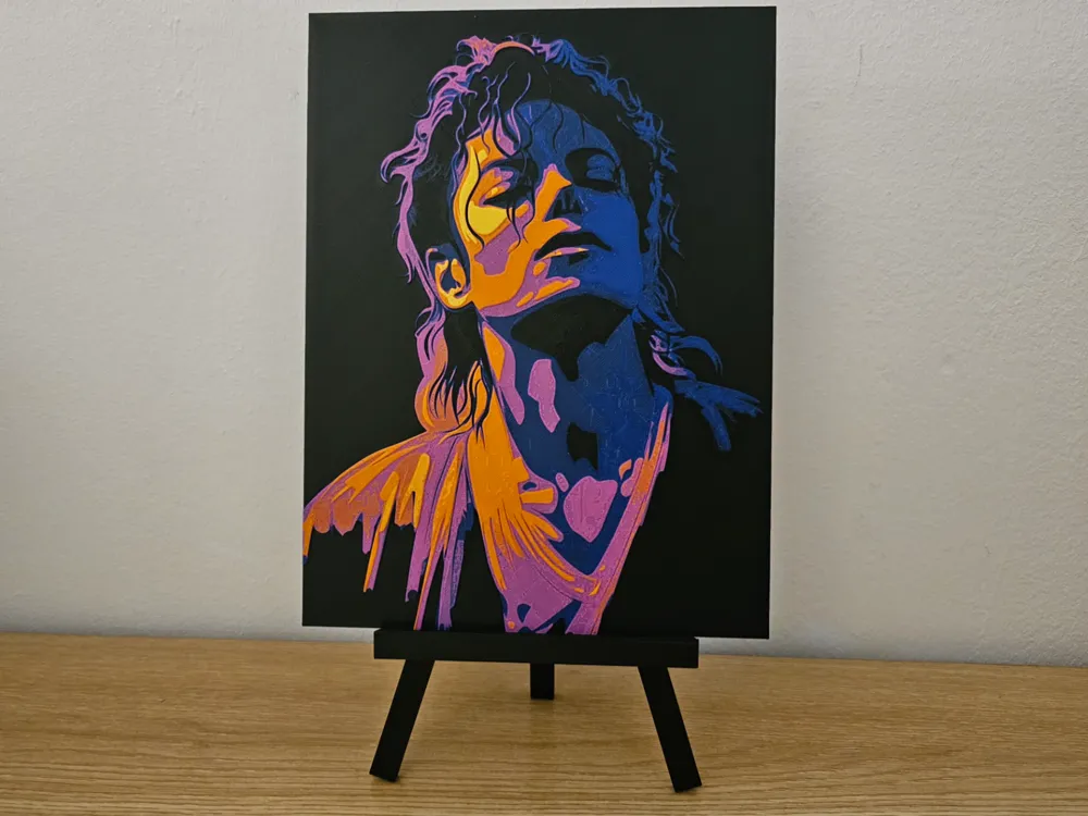Michael Jackson Hueforge - 3D printed Hueforge & Lithophane, in stock in India