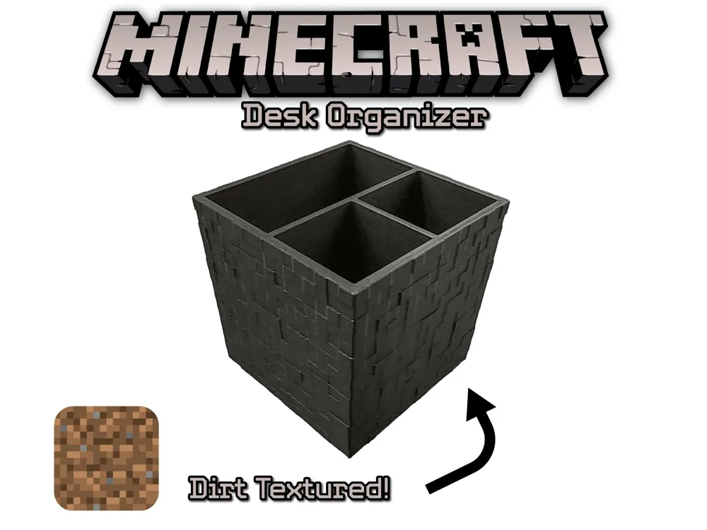 Minecraft Desk Organizer - 3D printed Organizers, in stock in India