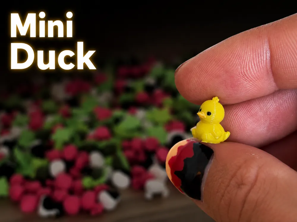Mini Duck, Tiny Giveaway & Kindness Token - 3D printed Animals, in stock in India