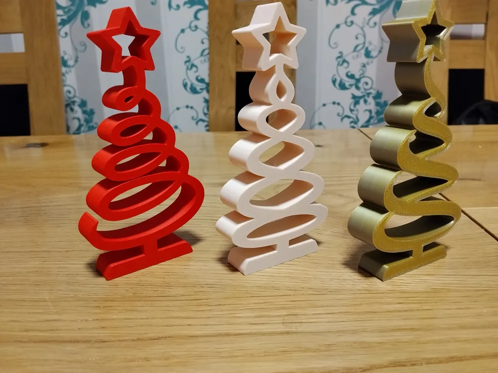 Modern Spiral Christmas Tree Decorations, photo 3 of 4 - Modern Spiral Christmas Tree Decorations Household