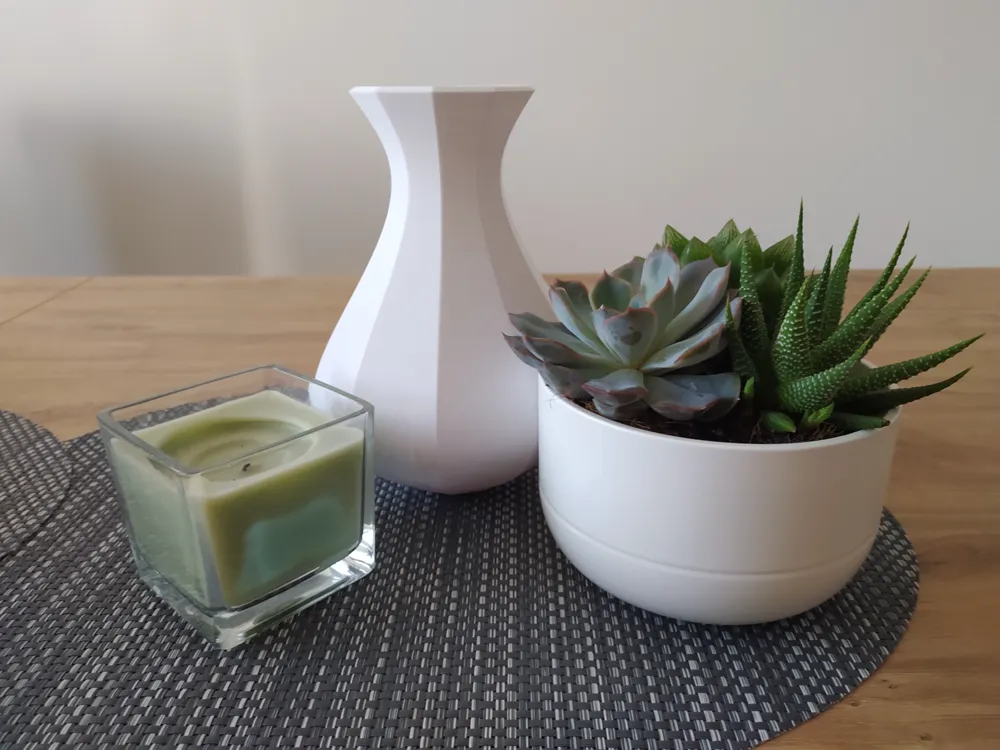 modern ten-sided vase