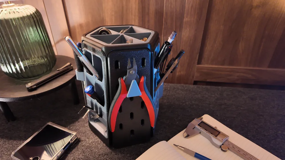 Modular Rotating Desk Organizer, photo 4 of 5 - Modular Rotating Desk Organizer Household