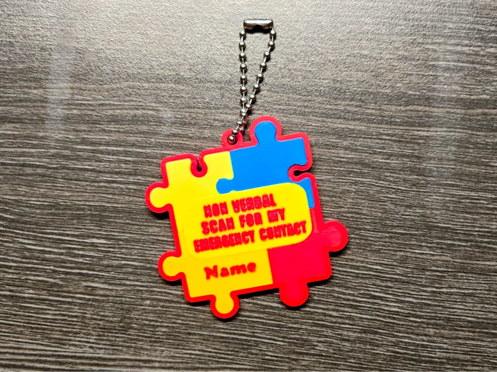 Non-Verbal Autism RFID Emergency Keychain