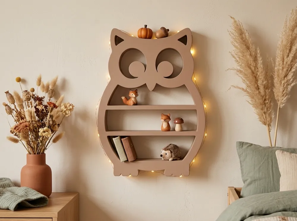 Owl Shelf, Tabletop & Wall Decor, photo 2 of 5 - Owl Shelf, Tabletop & Wall Decor Household