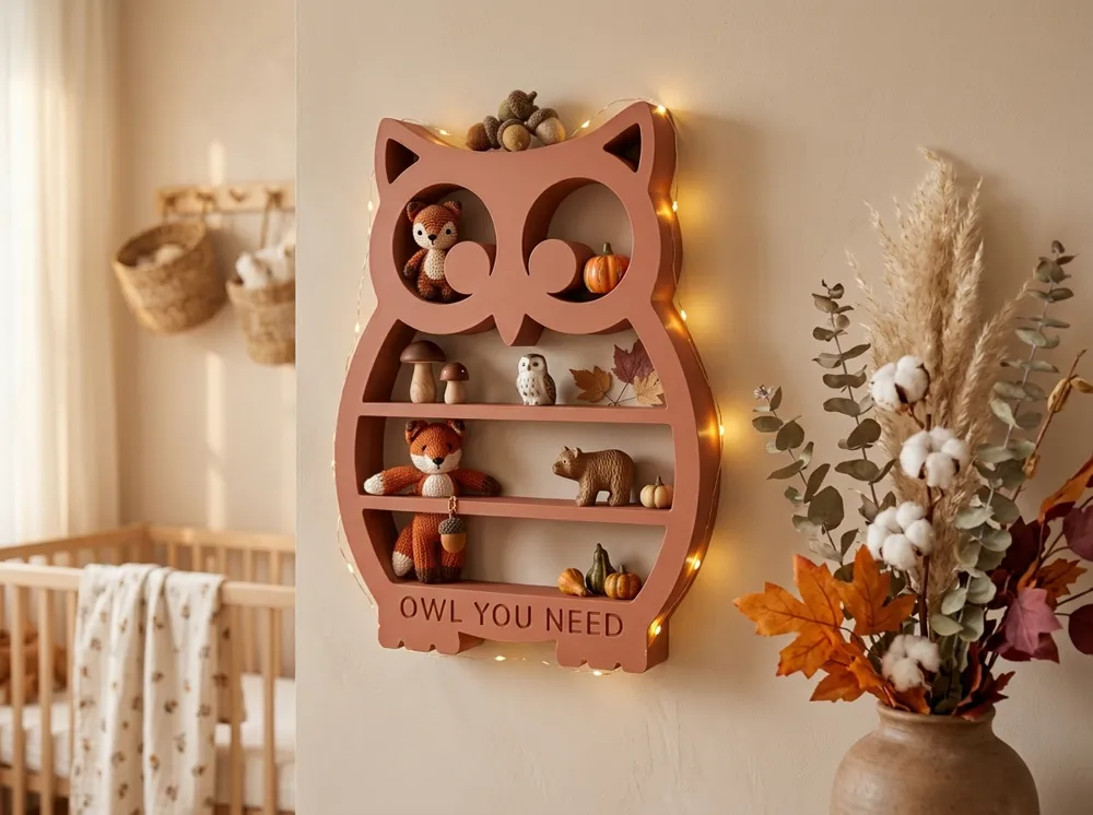 Owl Shelf, Tabletop & Wall Decor, photo 3 of 5 - Owl Shelf, Tabletop & Wall Decor Household