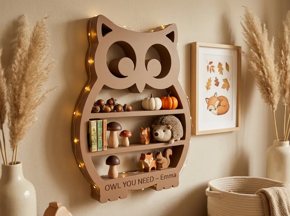 Owl Shelf, Tabletop & Wall Decor, photo 4 of 5 - Owl Shelf, Tabletop & Wall Decor Household