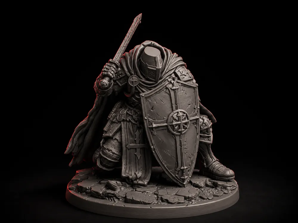 Paladin Tank Knight Miniature 32mm