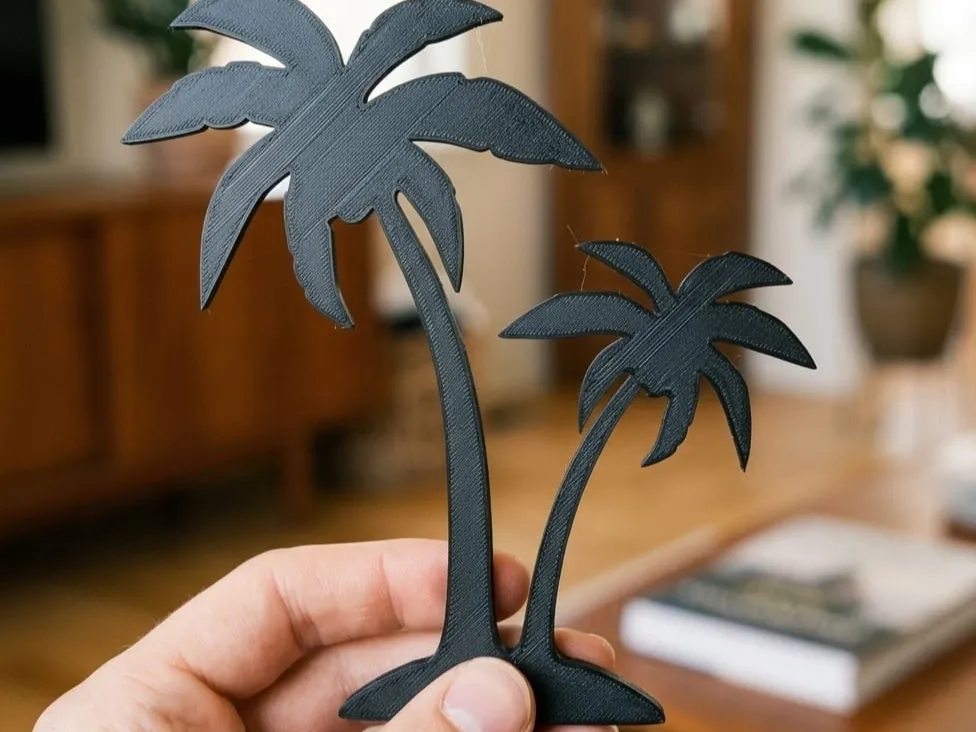 palm wall art v2 - 3D printed Decor, in stock in India
