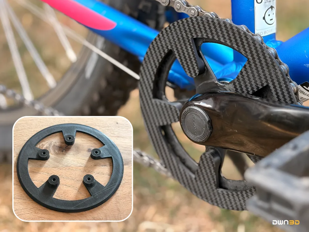 Parametric Bicycle Chainring Guard - 3D printed Vehicles, in stock in India